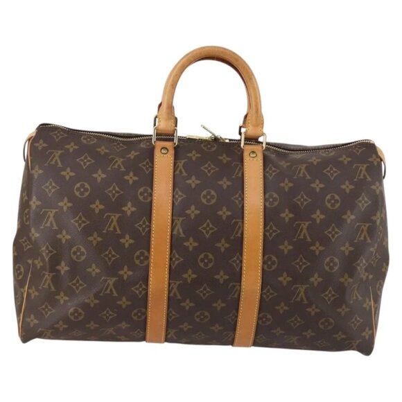 LOUIS VUITTON Monogram Keepall 45 Boston Bag M41428 LV Auth 141796 - Picture 3 of 16